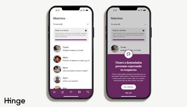 Imagen - Olvídate de los &quot;match&quot; sin responder: Hinge lanza una función contra el ghosting