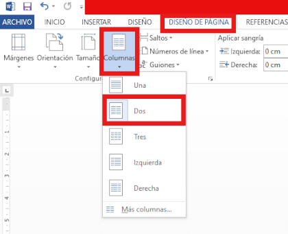 Imagen - Cómo poner dos columnas en Word