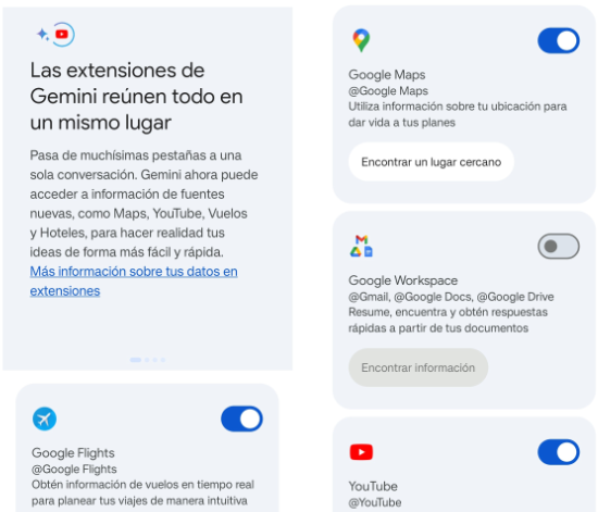 Imagen - Cómo probar Gemini Live en español, con extensiones de Gmail, Maps, Calendar y más