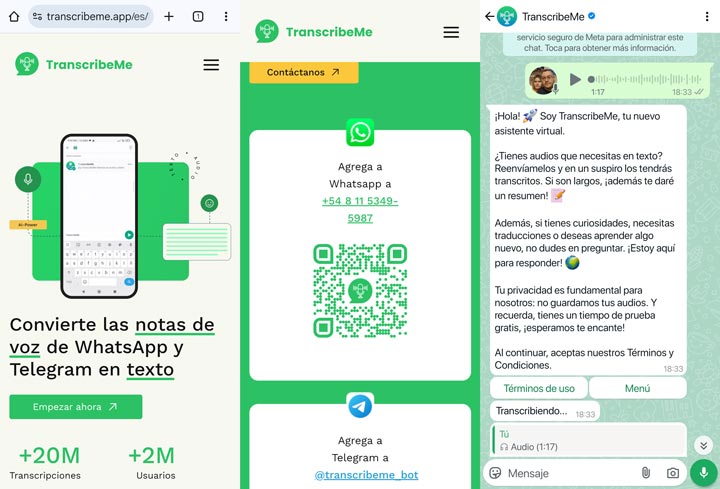 Imagen - ¿Cansado de los audios de WhatsApp? Este bot los transcribe