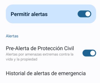 Imagen - Cómo activar las alertas de Protección Civil