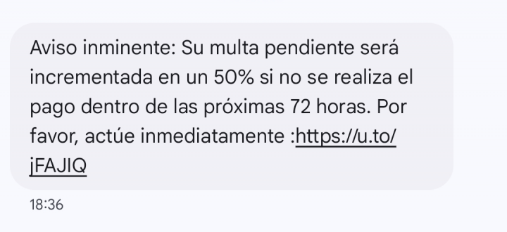 Imagen - Cuidado con este SMS de una multa pendiente: esto es lo que hay que hacer si lo recibes