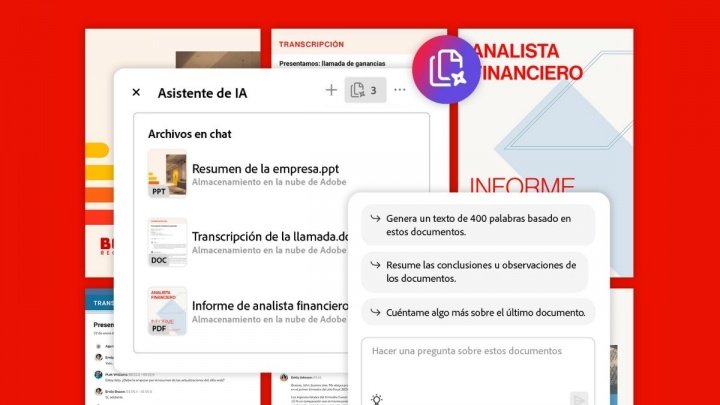 Imagen - Adobe Acrobat añade el Asistente de IA en español: así mejorará tu trabajo con los PDF