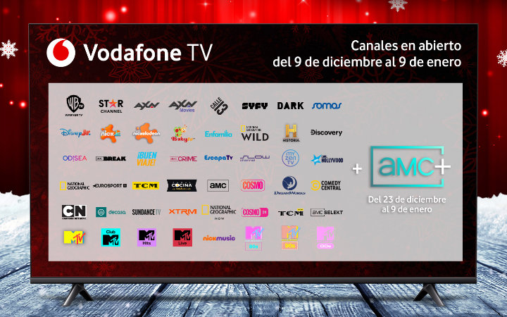 Imagen - Los clientes de Vodafone TV tendrán más de 100 canales gratis por Navidad