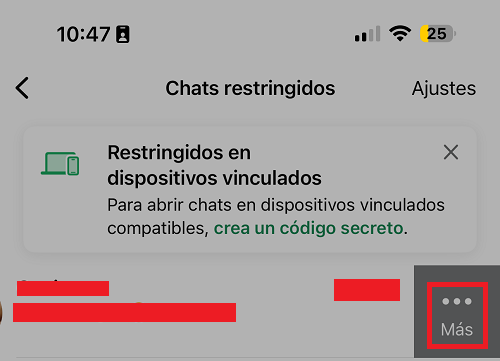 Imagen - Chats restringidos en WhatsApp: qué es y cómo funciona