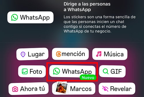 Imagen - Cómo poner el sticker de WhatsApp en Instagram Stories