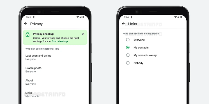 Imagen - WhatsApp permitirá configurar quién ve tus links a redes sociales del perfil