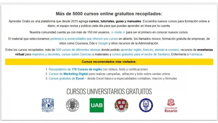 Imagen - 10 cursos digitales que puedes hacer gratis