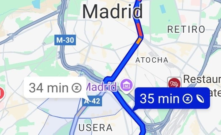 Imagen - Google Maps ya muestra la zona de Madrid Central y otras ZBEs