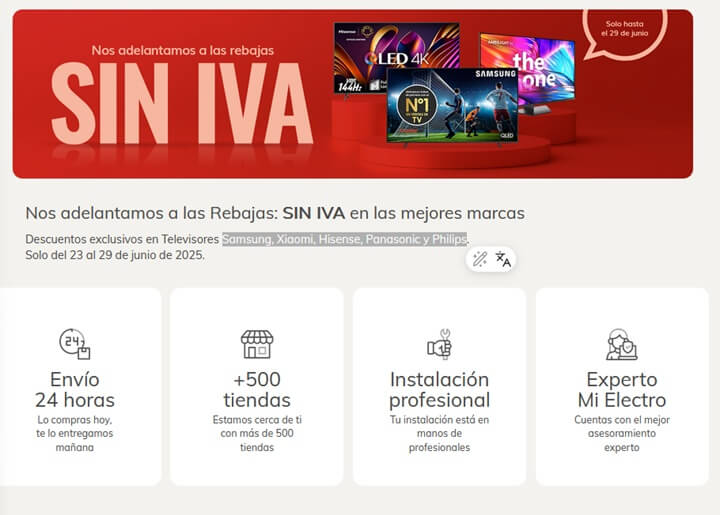 Imagen - Mi Electro Days: estas son las mejores ofertas en televisores