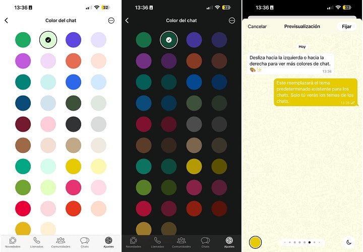 Imagen - ¡WhatsApp se llena de color! Prueba ya todos los nuevos temas para personalizar tus chats