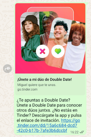 Imagen - Tinder Double Date: qué son y cómo funcionan las citas dobles