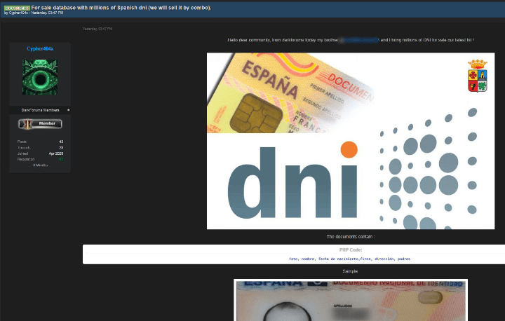 Imagen - ¡Filtración masiva! Millones de DNIs escaneados están en manos de los ciberdelincuentes