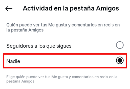 Imagen - Cómo evitar qué Instagram muestre los Reels que te gustan en la pestaña Amigos