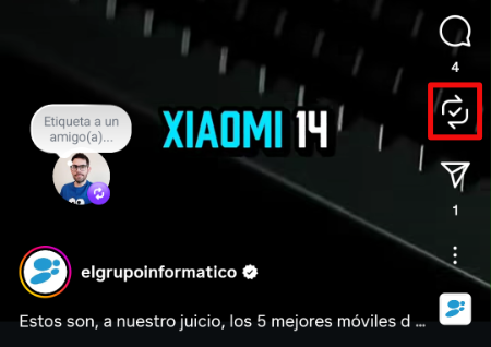Imagen - Instagram ya permite los repost: comparte contenido de otras cuentas en tu feed