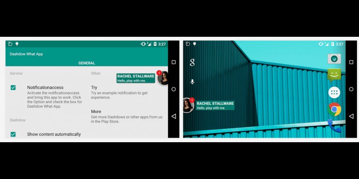 Cómo recibir las notificaciones de WhatsApp como las burbujas de Facebook