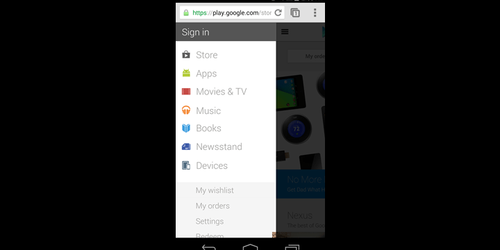 Google Play ya tiene versión web para móviles