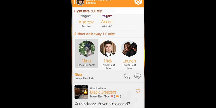 Swarm, la nueva app de Foursquare que recuerda a Tinder