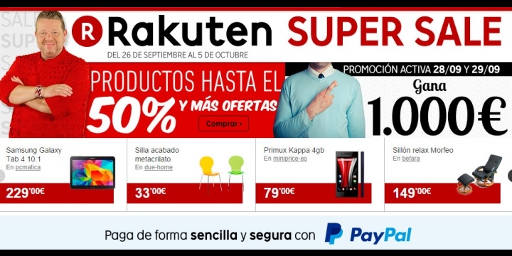 Rakuten Super Sale, grandes ofertas en tecnología