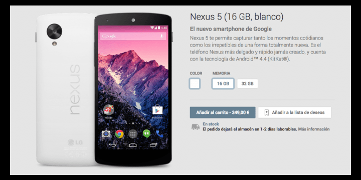 Nexus 5 se vuelve a agotar en cuestión de horas