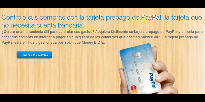 La tarjeta prepago de Paypal Younique Money‏ deja de operar