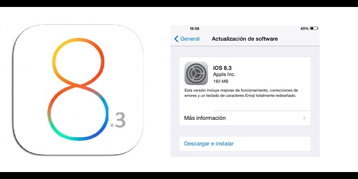 iOS 8.3 ya está disponible con gran cantidad de correcciones