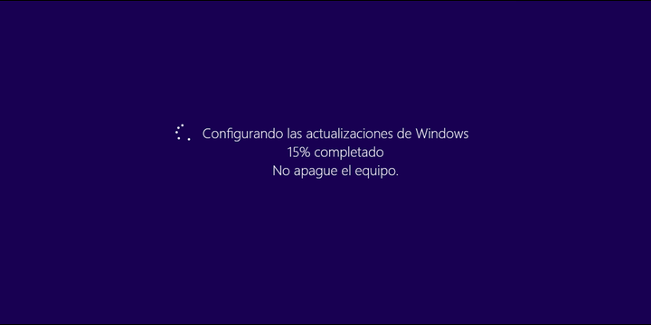 Windows se queda en "Configurando las actualizaciones" tras una actualización errónea