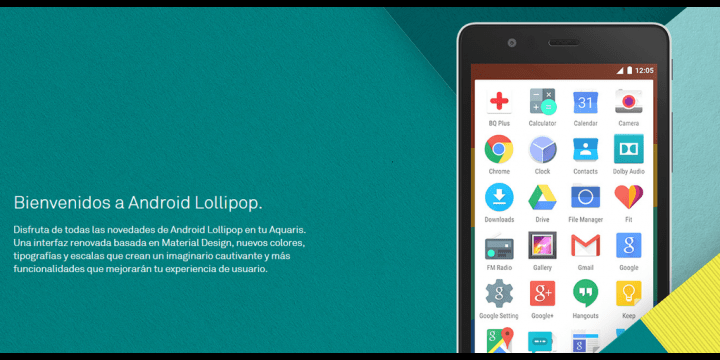 Android Lollipop llega al bq Aquaris E4.5 y al bq Aquaris E5