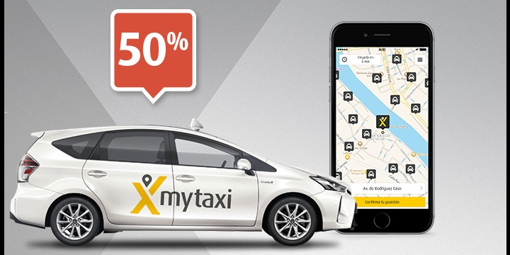 Consigue un 50% de descuento en el taxi gracias a Mytaxi