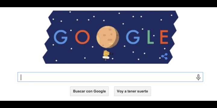 Google celebra la llegada del New Horizons a Plutón con un Doodle