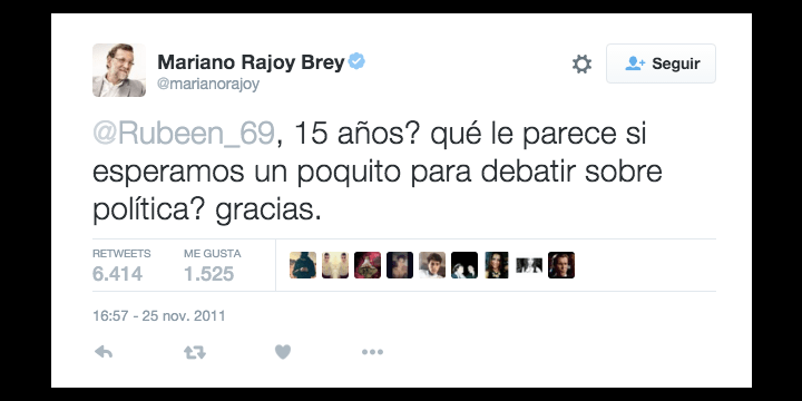 La esperada venganza de un joven a Rajoy en Twitter