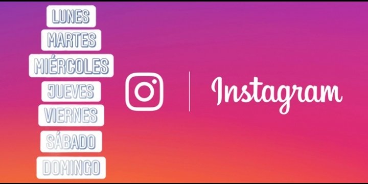 Instagram Stories añade stickers de los días de la semana