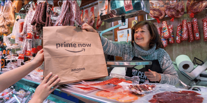 Amazon Prime Now llega a Valencia: alimentos frescos del mercado en solo 1 hora