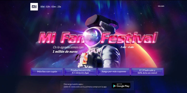 Mi Fan Festival: 1 millón de euros en premios y descuentos en Xiaomi