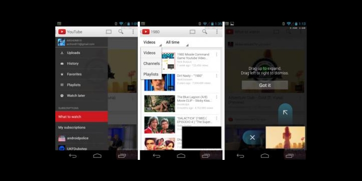 Google renueva su app de YouTube para Android