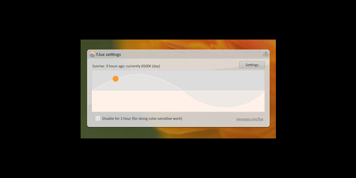 Cómo descansar la vista de noche para dormir mejor con F.lux