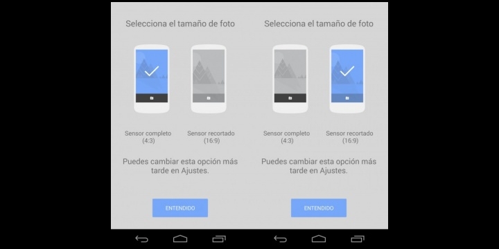 Google Cámara se actualiza con resolución panorámica y temporizador