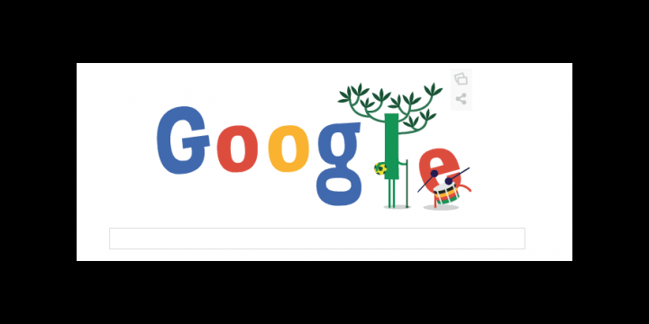 Google repite Doodle del Mundial de Brasil en su segunda jornada