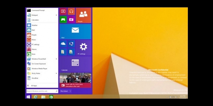Se filtra el menú Inicio del próximo Windows
