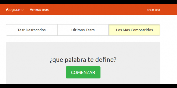 Alegra.me, el viral de los tests en Facebook