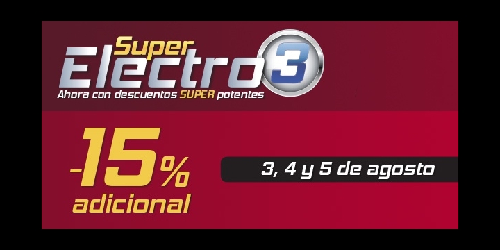 Super Electro 3 en El Corte Inglés, las rebajas de verano en electrónica