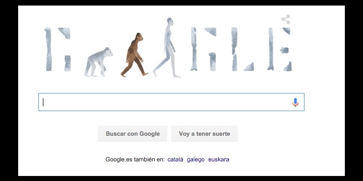 Google celebra el aniversario del descubrimiento de Lucy con un Doodle