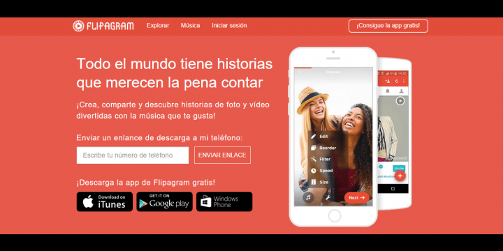 Flipagram, crea vídeos con tus fotos de Instagram