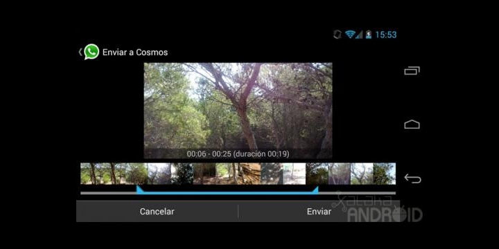 WhatsApp ya permite enviar vídeos de cualquier tamaño