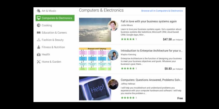 Google Helpouts, clases a través de Hangouts