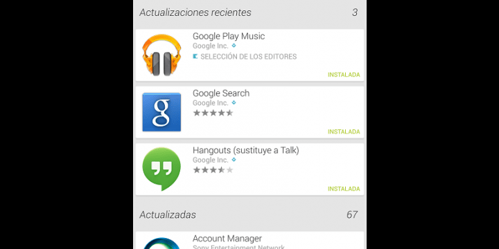 Google Play Store se actualiza para Android con interesantes novedades