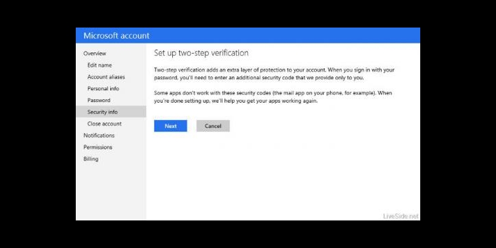 Las cuentas de Outlook contarán con la verificación en dos pasos