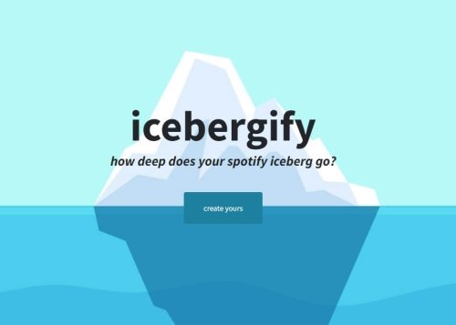 Icebergify: cómo crear tu iceberg de Spotify