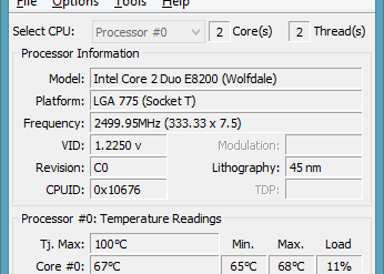 Monitorizar la temperatura del procesador con Core Temp