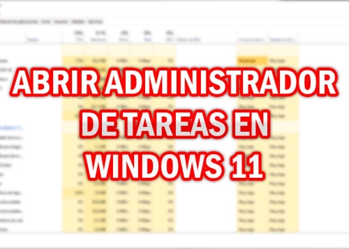 Cómo abrir el administrador de tareas en Windows 11